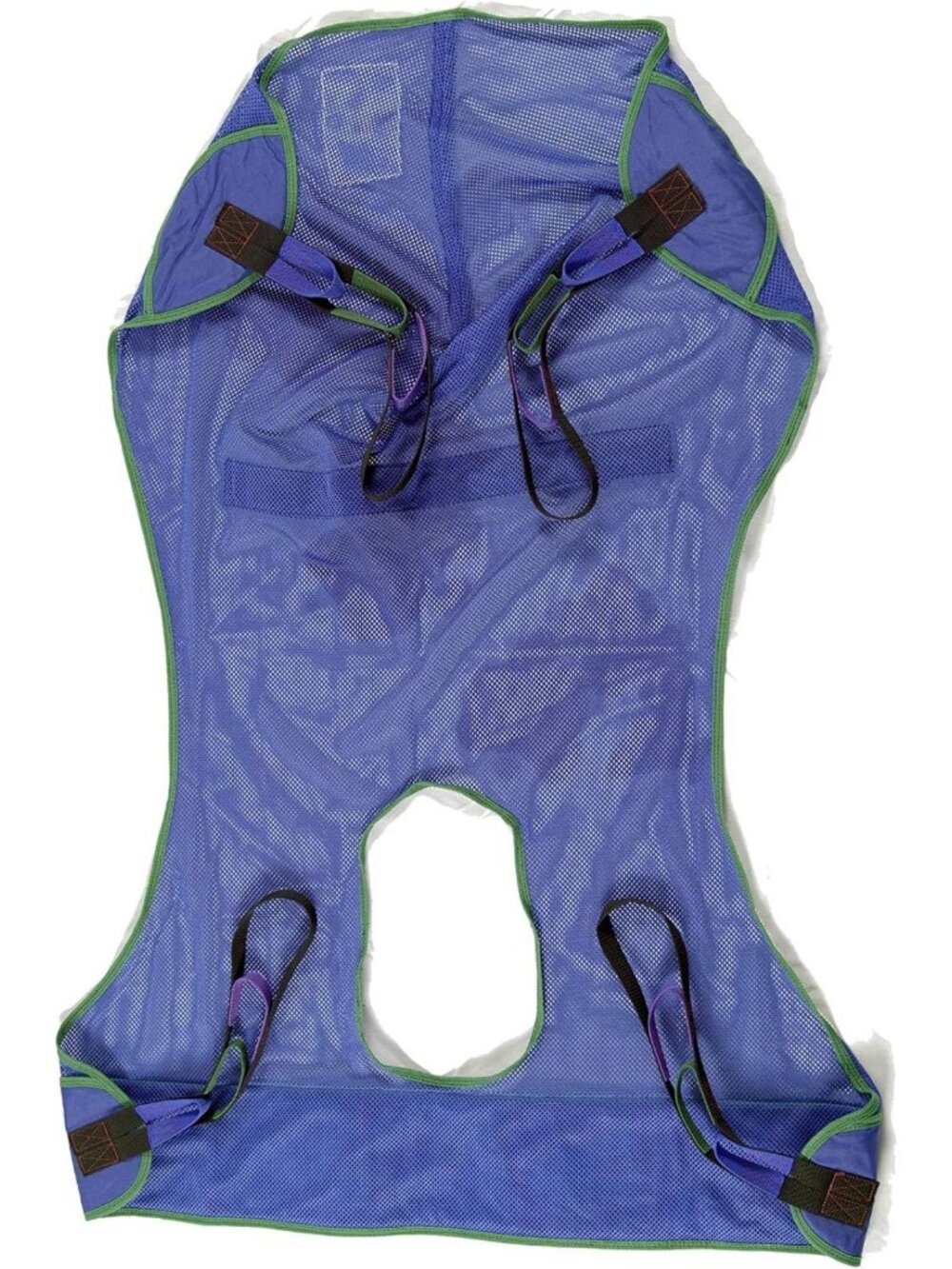 Full Body Patient Lift Sling with Commode Opening, 600 lbs Capacity, 56"x43.5